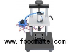 Manual Pneumatic Perfume Bottle Cap Pressing Machine For Middle Cap