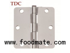 3in.×3in.×2.0mm Polished Chrome Door Hinge With 1/4 Radius Conrer