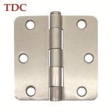 3in.×3in.×2.0mm Stain Nickel Square Hinge With 1/4 Radius Conrer