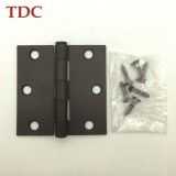 3in. × 3in. × 2.0mm Black Straight Square Corner Hinges