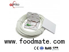 FTTH Fiber Optic Patch Panel with SC/APC connector & adapter, 30M cable length