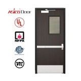 Wooden Fire Door With Glass