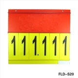 Supermarket Promotion With Side Loading And Top Loading Flip Chart Number Display Holder