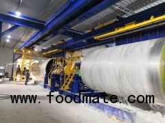 Double wall spraying (winding) production line