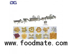 frying cracker twin screw extruder chips pellet cone bugle snack food making machine manufacturer