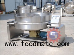 Oil jacketed kettle with mixer  Oil cooking kettle for sale