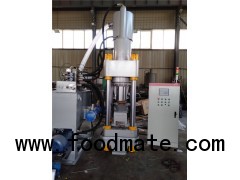 Scrap metal briquetting machine