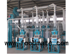 Maize milling machine 20 ton per day grinding mill automatic agricultural maize corn milling machine