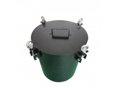 Grab buckle air filter barrel for blower and vacuum pump