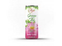 250ml canned green tea with lotus drink from BENA beverage