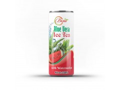 250ml canned aloe vera ice tea with watermelon drink from BENA