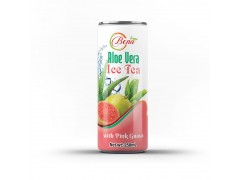 250ml canned aloe vera ice tea with pink guava drink from BENA