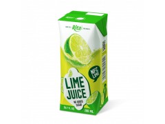 Best Lime juice Good Taste 200ml paper Box from RITA beverage