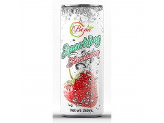 High quality sparkling strawberry juice flavor from BENA drink