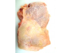 Boneless chicken leg meat skin on