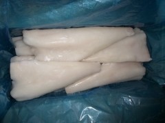 Frozen lightly salted Atlantic cod fillets