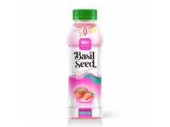 Healthy Nutritious Basil seed drink strawberry from RITA beverage own brand