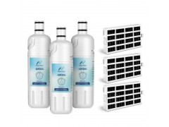 Refrigerator Water Filter2 Compatible EDR2RXD1, W10413645A, 9082 with 3P Air Filter