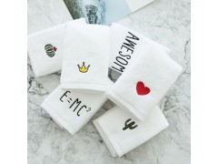 Cotton Face Towel With Embroidery Logo