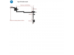 Dual Arm Cantilever Stereo Microscope Tube Holder