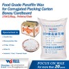 Food Grade Paraffin Wax for Corrugated Packing Carton Boxes/Cardboard